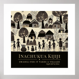 Het neemt een Village - Tribal African Heritage Li Poster