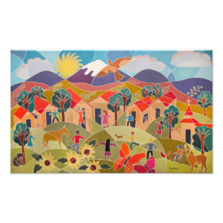 Het neemt een VIlolage in beslag Foto Afdruk