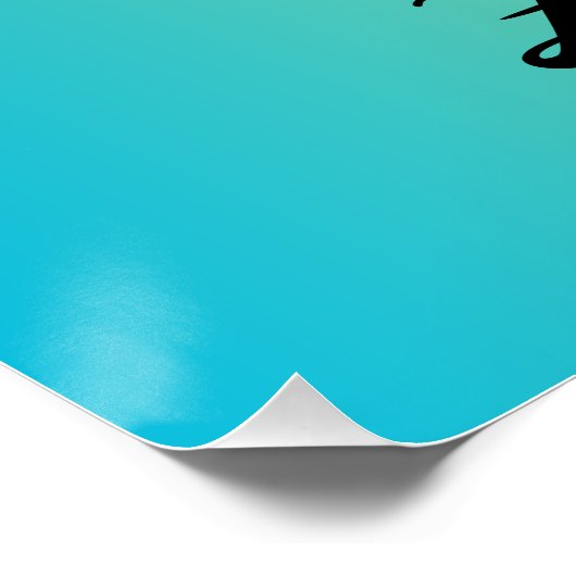 Het neemt slechts één idee - editable naam Glossy Perfect Poster (Hoek)