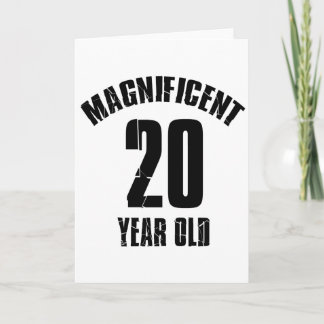 HET NEIGENDE DESIGN VAN DE VERJAARDAG VAN 20 KAART