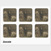 Het nemen van de Telling Vierkante Sticker (Vel)