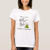 Het nemen van een "Paws" Collie op krukken T-shirt (Voorkant)