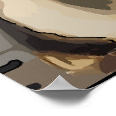 Het nemen van een Selfie, Abstract Poster van het  (Hoek)