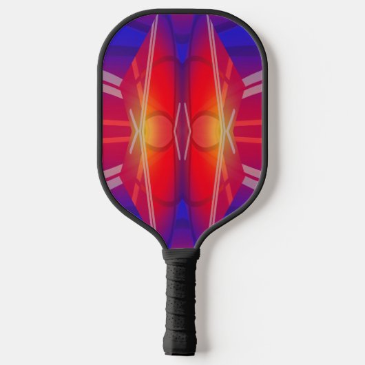 Het neon gelaagde abstracte ontwerp pickleball paddle (Achterkant)