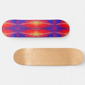 Het neon gelaagde abstracte ontwerp skateboard (Horizontaal)