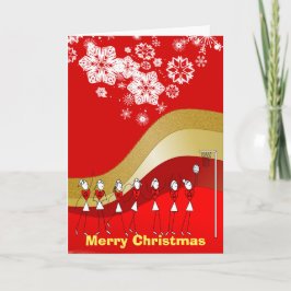 Het Netball van Themed van Kerstmis van Feestdagen Kaart