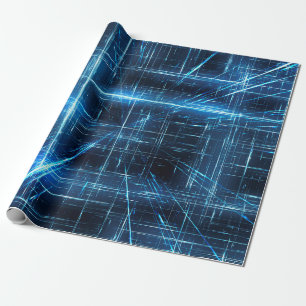 Het netwerklichtpunten van het Web van licht Cadeaupapier