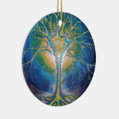 Het Neural Tree briefkaart Keramisch Ornament (Rechts)