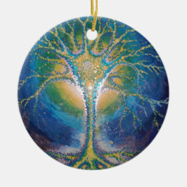 Het Neural Tree briefkaart Keramisch Ornament
