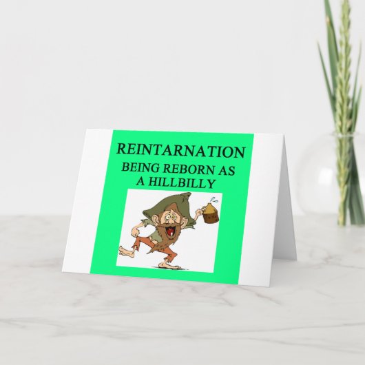 het new age gekscheert hillbilly kaart (Voorkant)