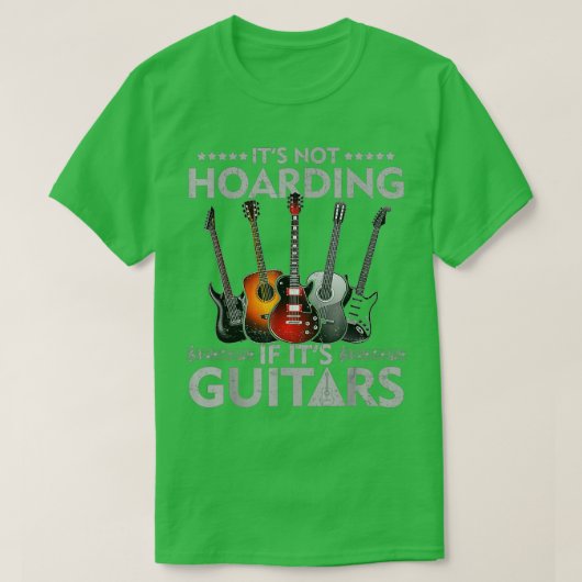 Het niet hoarding als zijn gitaren  zijn t-shirt (Design voorkant)