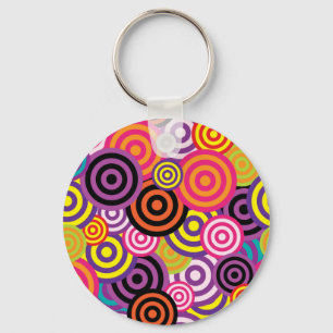 Het nieuwe Abstracte art. van de Cirkel Sleutelhanger