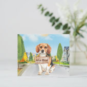 Het Nieuwe Adres van de Beagle van de begroting he (Staand voorkant)