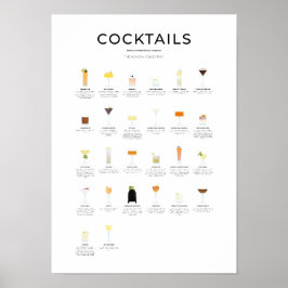 Het nieuwe Era Cocktail-Collectie Poster