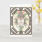 het nieuwe Groene Man Kaart (Gele Bloem)