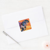 Het nieuwe Hoesje van 52 #12 Vierkante Sticker (Envelop)