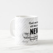HET NIEUWE JAAR 2020 Gepersonaliseerd WITTE VAN de Koffiemok (Voorkant links)