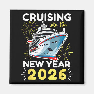 Het nieuwe jaar 2026 binnenzeilen magneet