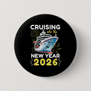 Het nieuwe jaar 2026 binnenzeilen ronde button 5,7 cm
