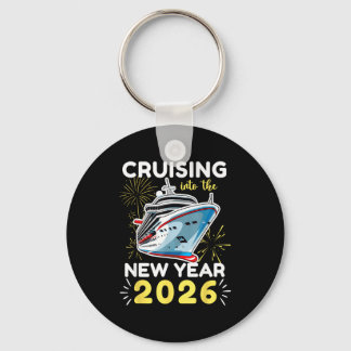 Het nieuwe jaar 2026 binnenzeilen sleutelhanger