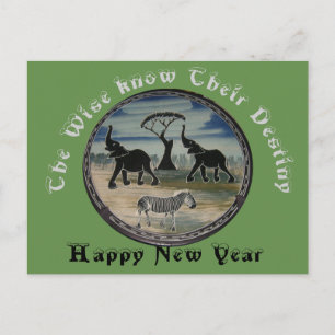 Het nieuwe jaar feestdagenkaart