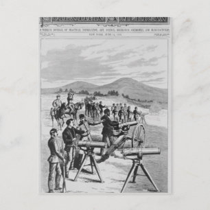 Het nieuwe model Gatling Pistool Briefkaart