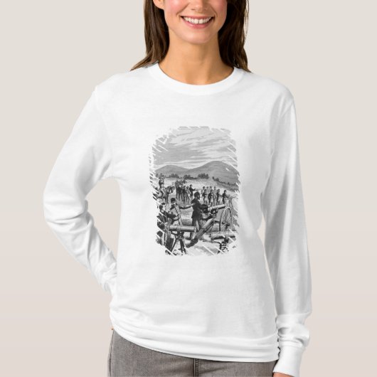 Het nieuwe model Gatling Pistool T-shirt (Voorkant)