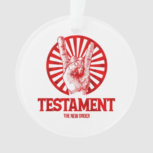 Het Nieuwe Orde Testament Ornament (voorkant)