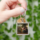 Het nieuws lezen sleutelhanger (Hand)