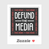 Het nieuws over de media afbreken sticker (Vel)