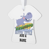 Het Nijlpaard van Surfer Ornament (voorkant)