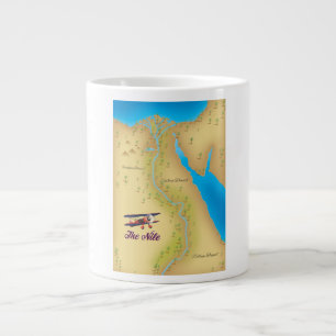 Het Nile  poster van de stijloude kaart Extra Grote Beker