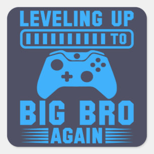 Het niveau aan Big Bro opnieuw Vierkante Sticker