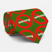 Het No Whining Kerstmis Stropdas (Opgerold)