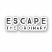 Het normale Inspirerend prijsopgave ontvluchten Sticker (Voorkant)