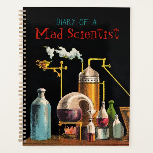 Het Notitieboek van de alchemist Mad Scientist (Voorkant)