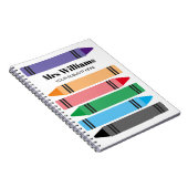 Het notitieboek van de schoolleraar met kleurrijke (Rechterzijde)