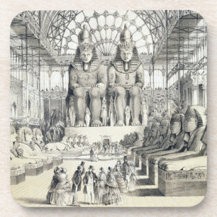 Het Nubian Court in het Crystal Palace in Sydenham Bier Onderzetter