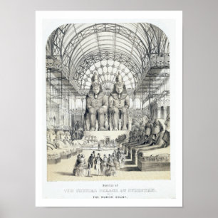 Het Nubian Court in het Crystal Palace in Sydenham Poster