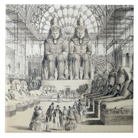 Het Nubian Court in het Crystal Palace in Sydenham Tegeltje (Voorkant)