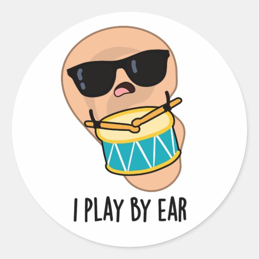 Het nummer is geschreven door Ear Funny drummer Pu Ronde Sticker (Voorkant)