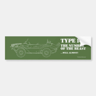 het nummer van het beest ...welhaast! bumpersticker