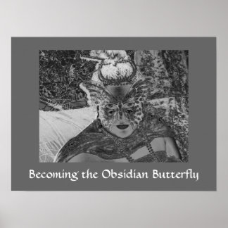 Het Obsidiaanse Butterfly-Poster afdrukken Poster