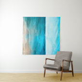 Het oceaanlandschap. Mooie handschilderingen van w Wandkleed (In Situ (horizontaal))