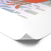 Het Octopus Poster 25x25 (Hoek)