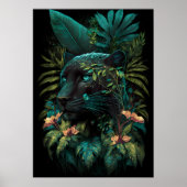 Het Oerwoud Blazing: Domein van de Black Panther P Poster (Voorkant)