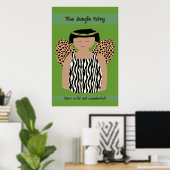 Het Oerwoud Fairy Poster (Thuiskantoor)