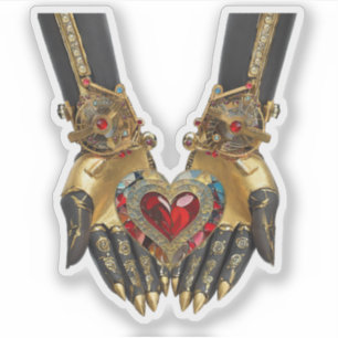 Het offer - Hart in Handen Sticker
