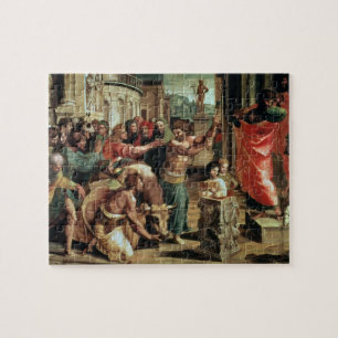 Het offer in Lystra (cartoon voor de Sistine C Legpuzzel
