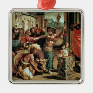 Het offer in Lystra (cartoon voor de Sistine C Metalen Ornament